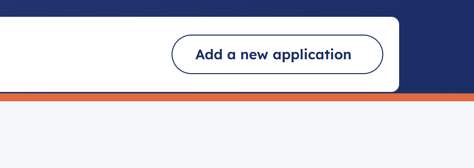 Adding New Application Screenshot